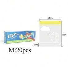 Reusable Food Storage Bags 15/20/30pcs Square Press-Seal Airtight Containers Plastic Freezer Bags Suitable For Fruits Vegetables Meat Microwave Leak-Proof Kitchen Storage Ideal Gift For Home Cooks - Multicolor - View 13