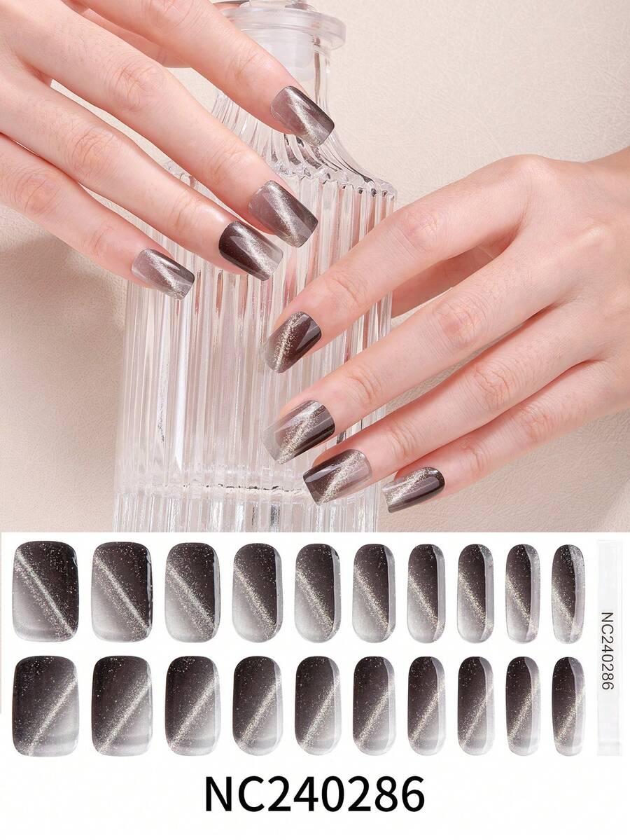 ملصقات أظافر بتدرج لوني ذاتية اللصق DIY شرائط ديكور فني للمانيكير مناسبة للمنزل ومكان العمل والسفر في الهواء الطلق وإهداء الهدايا والصالون