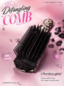 CTZIHGAO 1/2/3pcs Unisex Classic Styling Comb Set, Suitable For Dry And Wet Curly Hair, 9-Row Comb Teeth With Edge, Suitable For Natural Thick Hair, Blow Dry, Parting, Styling, Detangling, Creative Gift Detachable Hair Brush 9-Row Nylon Comb, Can Comb Through Tangled Hair, Massage Scalp, Unisex - Multicolor - View 5