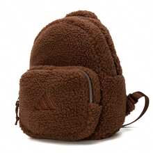 Adidas 新款W FLUFFY BP百搭雙肩背包 尺寸約： 26*20*12cm - 咖啡棕 - 查看 5