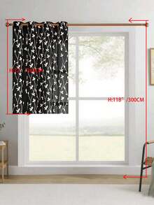 1pc/2pcs Premium Boho Style Embroidered Sheer Curtains For Living Room & Bedroom, Minimalist Line Art Voile Drapes, Fade Resistant Soft Light Blocking Breathable Home Decor, Easy To Install And Maintain - Black - View 31