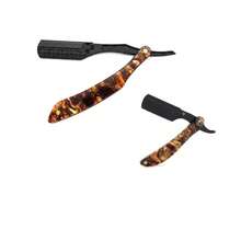 Folding Straight Razor With Tortoise Shell Handle, Barber Shaving Razor For Beard Trimming And Grooming - Safety Razor - View 11