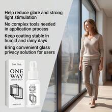 JUE FISH Reflective Window Film Spray, Reflective Privacy Spray, Convenient, Durable, Wear-Resistant, Multi-Scenario Application Spray - A - View 8