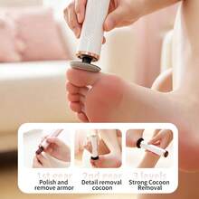 ICEWLESS 2-In-1 Electric Foot Callus Remover & Nail Drill, USB Rechargeable Foot Care Tool, Gel Nail Polish Remover, 3-Speed & Smart Auto-Stop Sensor - View 10
