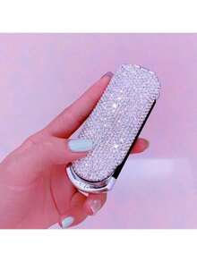 Foldable | Rhinestone | Mirror + Brush. Luxury Mini Air Cushion Comb With Built-In Mirror. Portable Folding, Air Bubble Scalp Massage. Influencer Favorite Hair Accessory. Back-To-School, Travel & Quick Touch-Ups. & Functional Must-Have. - Upgraded Version - View 14