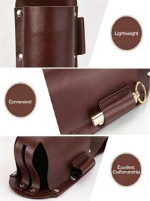 Leather Belt Bottle Cover (Excluding Bottles), Hiking Leather Beer Cover, Waist Hanging Storage Leather Cover, Bottle Protection Cover, Suitable For Outdoor Parties, Camping, Barbecue, Festivals - Multicolor - View 5