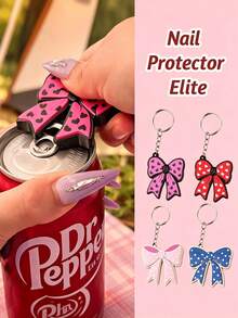 Bow-Knot Style Manual Easy-Open Can Opener, Perfect For Opening Beer, Beer Cans And Beverage Cans, Can Be Hung On Keys, Essential For Every Home, Kitchen Gadget, Keychain, Outdoor Decor, Portable - View 2