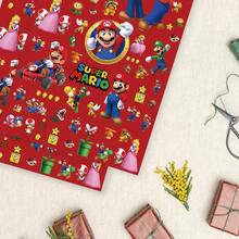 asmodee Mario Gift Wrapping Paper, 5 Sheets Per Pack, With High-Definition Game Character Patterns, Suitable For Hand-Decorating Gift Wrappings For Holidays, Daily Use, And Birthdays. - Multicolor - View 7