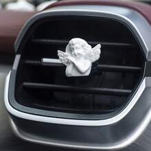 1pc Cute White Angel Car Air Vent Clip, Cute Angel Wings Car Interior Accessory, Exquisite Car Decoration Gift, Perfect For Women And Girls - A - View 8