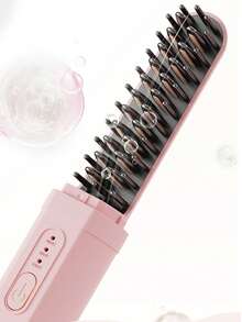 Portable Mini Straightening Comb, USB Rechargeable Negative Ion Comb, Dual-Function Curling Iron/Electric Heating Comb, Constant Temperature Anti-Scald Design, Suitable For Travel, Home, Salon Use, Ideal Gift For Friends And Family, Women's Gift - Multiple Styles - View 13