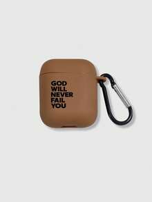1件 GOD WILL NEVER FAIL YOU 信仰勵志文字棕色藍牙耳機保護殼，極簡英文標語印花，附黑色耳機殼掛鉤，全包防摔磨砂軟殼，適合情人節、復活節、母親節、感恩節、聖誕節、新年、生日、開學季送禮；相容耳機 1/2/3/4/Pro/Pro2/Pro3/Pro4 #信仰勵志文字耳機殼 #極簡英文標語耳機殼 #棕色磨砂藍牙耳機保護殼 #Ins風耳機保護殼 #送給她的禮物 #送給他的禮物 - 彩色 - 查看 8