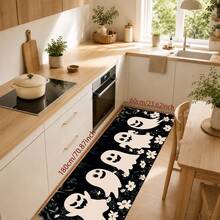 1/2pcs Halloween Ghost Pattern, Vintage Diatomaceous Earth Bath Mat, Super Absorbent, Non-Slip, Perfect For Bathroom, Kitchen And Dining Room, Quick Drying, Machine Washable, Perfect Gift For Home Decor And Bathroom Mat - Multicolor - View 11