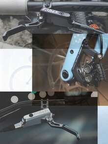 ZRACE M1/X2/X4 Silver Black Mountain Bike Hydraulic Brake, Full CNC Lightweight Design, Mountain Bike Oil Disc Brake Front And Rear Wheels - Black - View 9