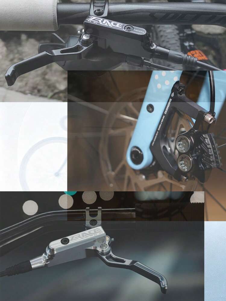 ZRACE M1/X2/X4 銀黑山地車油壓碟煞，全CNC輕量化設計，山地車油碟煞車 前後輪 - 黑色 - 查看 9