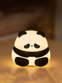 1pc Panda Shaped Home Decor Night Light - Silicone Touch Lamp, 3 Modes, USB Rechargeable LED Light, Suitable For Bedroom, Living Room, Desktop And Other Indoor Decoration, Thoughtful Christmas Gift For Family And Friends - Multicolor - View 10