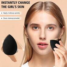42Pcs All‑In‑One Makeup Tools Set,25Pcs Makeup Brushes,3Pcs Makeup Sponges,3Pcs Mini Makeup Sponges,3Pcs Heart Finger & Triangle Powder Puffs,1Pc Silicone Cleaning Mat,1Pc Black Bow Hairband,2Pcs Wrist Bands,1Pc Medium Black Transparent Washbag - Multicolor - View 5
