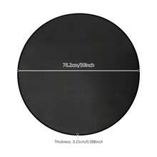 Black Fire Pit Mat Round Under Grill Mat Round Firpit Mat - 1PCS - View 6