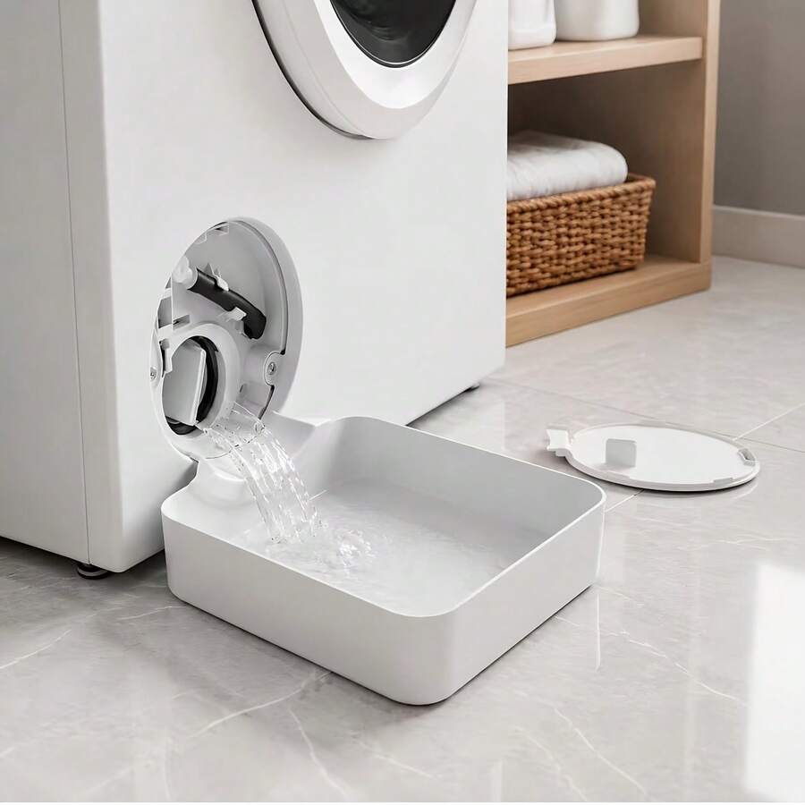 1/2pcs Washing Machine Drain Pan Water Tray, Waterproof Leak-Proof Overflow-Proof Floor Protection Mat, Durable Home Appliance Accessory, Laundry Room Floor Protection Leak-Proof Tray, Home Laundry Storage Cleaning Supplies