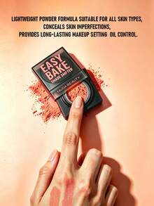 Huda Beauty Easy Bake Shade Shifter 修正色定妝粉 #Vibrant Peach 色 (迷你尺寸) 1g/0.03 Oz | 瞬間提亮並煥活暗沉肌膚 | 輕盈質地 | 完美適合提亮眼下或增強腮紅色調 - Vibrant Peach - 1g - 查看 3