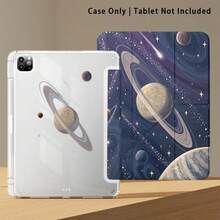1件平板電腦保護殼附支架，星星與行星圖案，相容於 Honor 8/9/10/X8/X8A/X9/X8Pro/X9Pro/MatePad SE 11 吋/MatePad 11 吋/11.5 吋/MatePad Pro/Apple 10代/11代 2025 (A16) - 款式17 - 查看 6