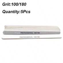 5/10/25/50/100Pcs Professional Nail File 100/180/240 Sanding Buffer Block UV Gel Nail Polish Pro Nail Files Artificial Nail Tips Manicure Pedicure DIY Tools Accessories - White - View 8