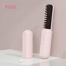Portable Mini Straightening Comb, USB Rechargeable Negative Ion Comb, Dual-Function Curling Iron/Electric Heating Comb, Constant Temperature Anti-Scald Design, Suitable For Travel, Home, Salon Use, Ideal Gift For Friends And Family, Women's Gift - Multiple Styles - View 12