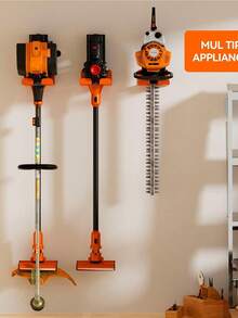 Heavy-Duty Metal Eater Hangers - Wall-Mounted Trimmer Rack For Garage, Lawn And Hedge Trimmer Tool Organizer Hooks, Utility Hooks - Multicolor - View 7