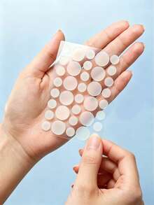 720pcs Invisible Concealment Patches, Comfortable Breathable Lightweight Portable, Super Strong Adhesion, Used For Covering Care, 36/180/360/1080/1440pcs - Transparent - View 4
