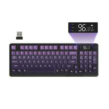 ATTACK SHARK X FREEWOLF M96 80% 無線電競鍵盤，94鍵 TKL LED 可充電機械手感 PBT 鍵盤，相容 Windows，藍牙 5.0/2.4GHz 雙模，辦公/遊戲雙用 - 彩色 - 查看 11