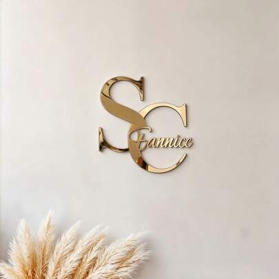 Custom 3D Acrylic Lettering Beauty Salon Sign: Mirror Acrylic Logo, Modern Signage, Gold Mirror Letter Sign, Custom 3D Acrylic Salon Sign | Customizable Beauty Studio Logo Wall Letters, Mirror Craft - Easy Installation, Laser Cut Logo Sign, Beauty Salon Sign, 3D Commercial Sign, Business Sign, Custom Laser Cut, 3D Embossed Logo