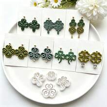 9Pcs Celtic Knot Clover Clay Cutters, Boho Vintage Shamrock Molds For Polymer Clay DIY Jewelry Making - 9pcs - View 10
