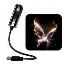 6 Patterns Projection Atmosphere Night Light: Butterfly, Starfish, Jellyfish, Whale Patterns Bedroom Romantic Projection Patterns Home Shoot Big Pictures - 6 Ocean Butterfly Patterns + Light - View 3