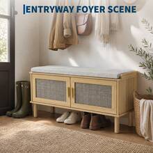 Storage Benches & Ottomans - Oak - View 4