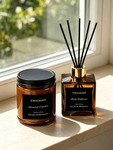Luxury Aromatherapy Diffuser And Scented Candle Gift Set, Natural Plant Essential Oil And Soy Wax Aromatherapy Set, Smokeless Long-Lasting Fragrance Suitable For Home, Bedroom, Living Room And Office, Premium Gift For Birthday, Holiday, Housewarming And Wedding Occasions - Gift Box - View 2