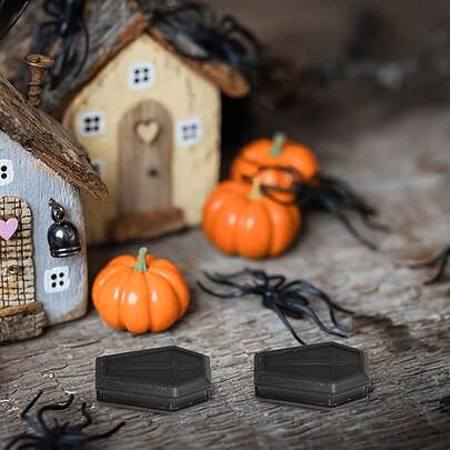 Mini Halloween Coffin For Her/Him, Mini Coffin Box, Halloween Prop, Gift Box With Lid, Suitable For Halloween Party And Funny Pranks