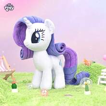 Hasbro My Little Pony 10英吋 Rarity 毛絨娃娃，創意動畫毛絨娃娃，完美禮物 - 稀有度 - 查看 12