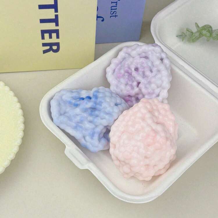 1pc New Fun Squeezable Green Ball, Suitable For Making Creative Toys, Global Family Gathering - Mauve Purple - View 8