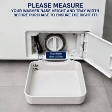 2pcs Washing Machine Drain Hose Drip Tray, Effectively Prevents Water Leakage And Dirt Contamination, Essential For Cleaning And Maintenance, Practical And Durable - Drip Tray + Deflector Plate - View 9