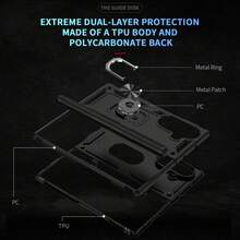 SKJL Military Grade Shockproof Rugged Case For Galaxy Z Fold 8/8Fold Utra/Fold7/Z Flip 8, Built‑In Ring Kickstand Full Hinge Anti‑Drop Protective Phone Cover - Black - View 6