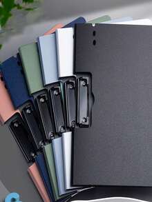 Thickened A4 Folding Folder, Horizontal And Vertical Clipboard, Multi-Color Document Storage Organizer, Office And Student Exam Paper Clipboard - A - View 3