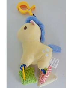 1PC Baby Soft Toy,Chick Pony And Crab Cartoon Style Toy,Fabric Activity Toy,Baby Stroller And Bed Hanging Toy,Baby Rattle Toy,Sensory Toy,Brain Game - Multicolor - View 13