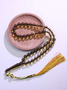 45pcs Muslim Prayer Beads Amber Tesbih Beads With Woven Tassel, Islamic Decorative Gift, Suitable For Men And Women - Multicolor - View 6