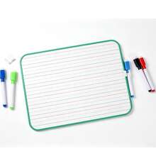 1pc White Board, One Side With 4 Lines And 3 Slots, Other Side Is Whiteboard/Message Board, Smooth Writing, Dry Erase, Reusable (1pc Board Only, 3pcs/Set, 1 Board + 1 Pen + 1 Clip) - Double-sided Whiteboard - View 5