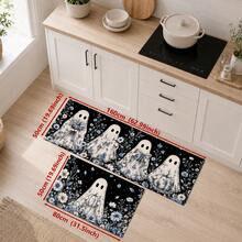 1/2pcs Halloween Ghost Pattern, Vintage Diatomaceous Earth Bath Mat, Super Absorbent, Non-Slip, Perfect For Bathroom, Kitchen And Dining Room, Quick Drying, Ideal Gift For Home Decor And Bathroom Mat - Multicolor - View 15