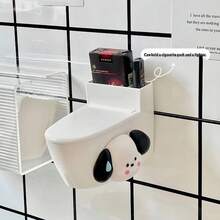 Creative Wall-Mounted Toilet Ashtray, Household Personalized Cute Toilet Bathroom Living Room With Cover Ashtray Anti-Fly Ash - Personalized Toilet Ashtray + 3D Puppy Sticker - View 9