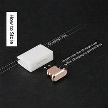 High-Gloss Metal Dust Plug Compatible With IPhone 13Pro/12 USB Charging Port, Matching Storage Design, Protects Tail Plug From Dust And Lint, Reduces Interface Wear, Compact And Portable, Does Not Interfere With Phone Case Use - Multicolor - View 3