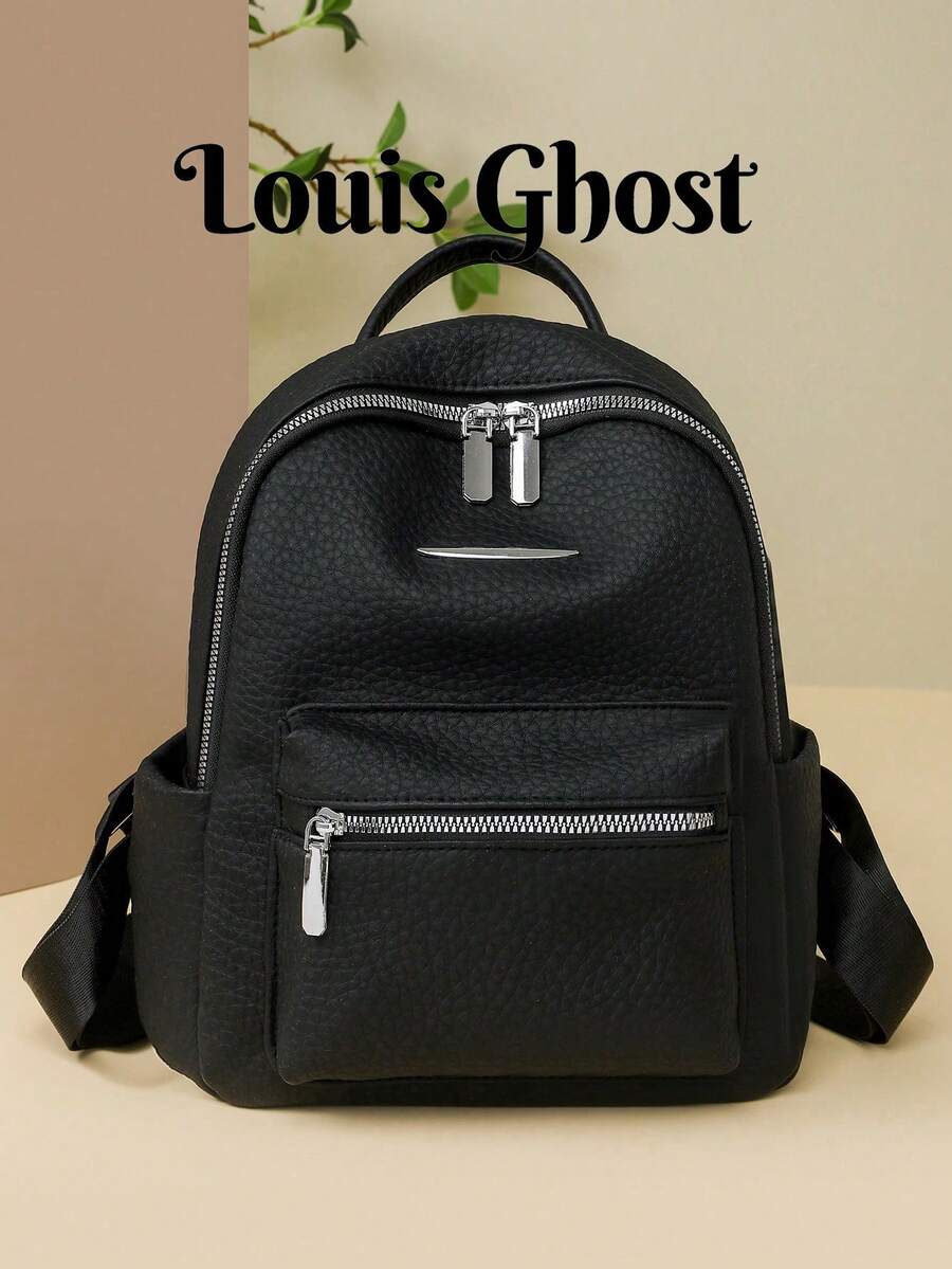 Women's Colorblock Fashion Backpack, Versatile Large Capacity Casual Outdoor Lightweight Travel Bag, School Student Backpack, Multi Compartment