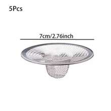 12/5/1pc Stainless Steel Slanted Filter Mesh, 2/2.75/3.5 Inch Metal Mesh Strainer, Suitable For Kitchen Sink/Bathroom, Bathtub, RV Sink, Floor Drain, Balcony Drain, Fast Drainage And Effective Full Mesh Basket, Kitchen Essential - Stainless Steel Filter Mesh - View 14
