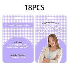 PVC Photo Name Tags, Backpack Luggage Tags, Double-Sided Anti-Loss Labels With Contact Information, Back To School Gift, Travel Luggage Identification Accessories - Multicolor - View 7