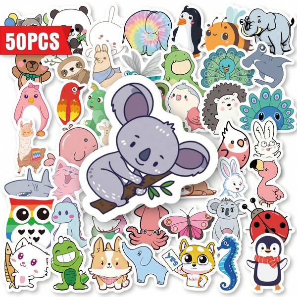 50pcs Forest Animal Mixed Decorative Stickers, Featuring Soft And Cute Animal Theme, Lively And Charming Designs With Rich And Complete Pattern Elements. Simple And Fresh Mori Style, Easy To Apply And Quick To Use. Besides Being Used As Reward Stickers, They Are Also Suitable For Planner DIY, Handmade Crafts, Water Bottles, Notebooks, Storage Jars, Desktop Accessories, And More. Healing Forest Animal Patterns Add Unique Aesthetic To Ordinary Items And Unlock Various Decorative Ways.